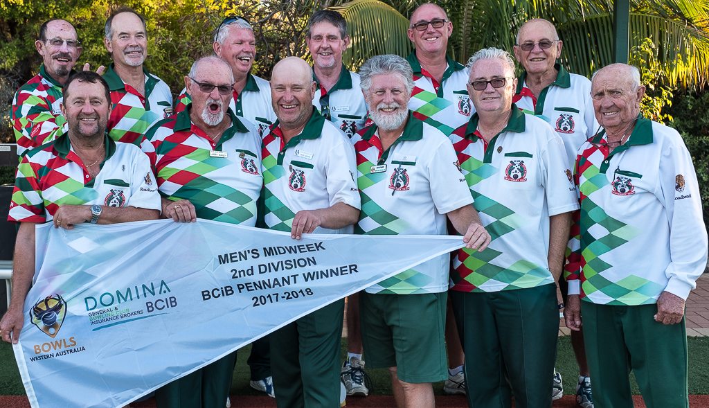 South Perth Bowling Club 2nd Division Pennant Winners